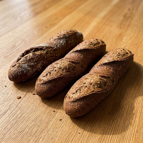 Half Baguette ( Pack of 3 ) — Brown